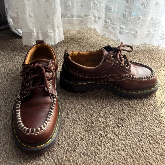 Dr. Martens | Shoes | Lowell Leather Moc Toe Shoes Dr
